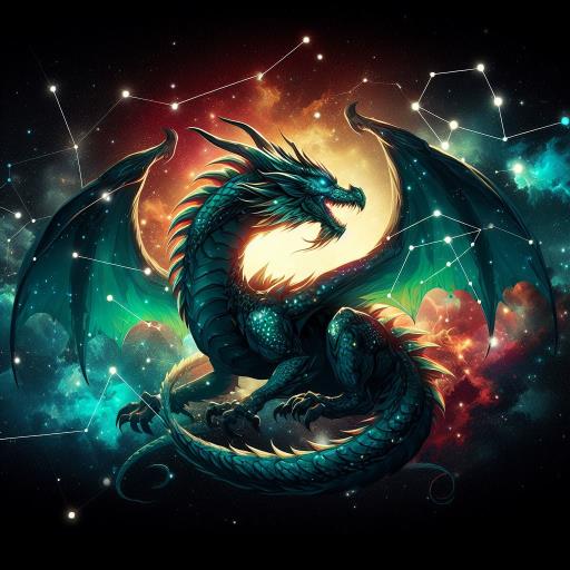 Draco image (Star Map)